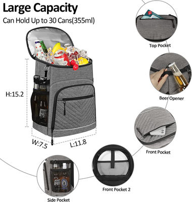Lightweight Insulated Cooler Bags Large Capacity Beach Cooler Backpack