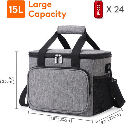 24 Can Insulated Cooler Bags 600D Oxford Large Lunch Bag For Adult Men Women
