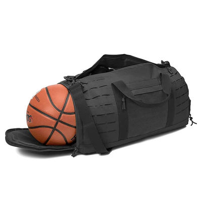 Rip Proof Travel Duffle Bag Sports Gym Bag PVC Polyester With Shoe Compartment