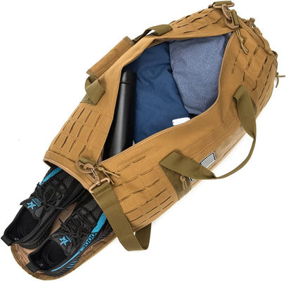 Tan Color Durable Duffel Bag 40L Sport Gym Bag With Anti Slip Mat