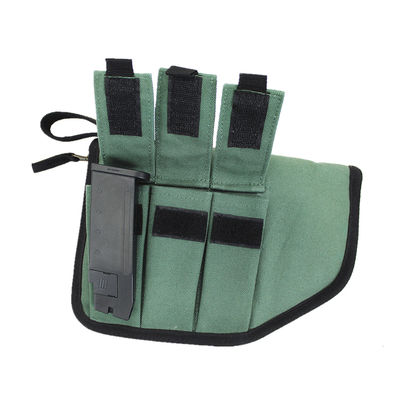Canvas Pistol Rug With 3 Mag Pocket For Range Shooting